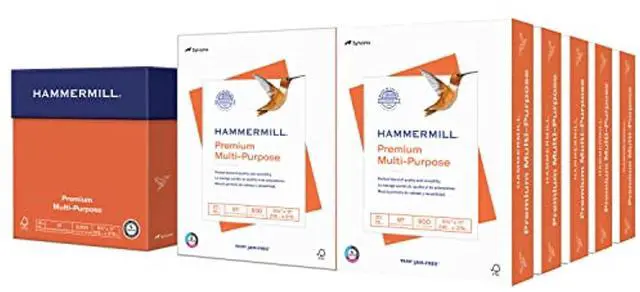Alt view image 10 of 16 - Hammermill Premium Multipurpose Paper 20-lb. 8-1/2 x 11 White 5000/Carton 106310