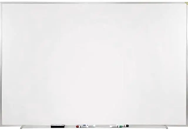 Alt view image 15 of 17 - Ghent M1-48-4 Magnetic Porcelain Whiteboard with Aluminum Frame - 96.5" x 48.5" - White Surface, Satin Aluminum Frame