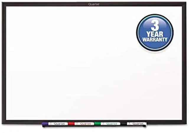 Alt view image 5 of 11 - Quartet S537B Classic Series Melamine Total Erase Dry Erase Board, 72" x 48" - White Surface/Black Frame