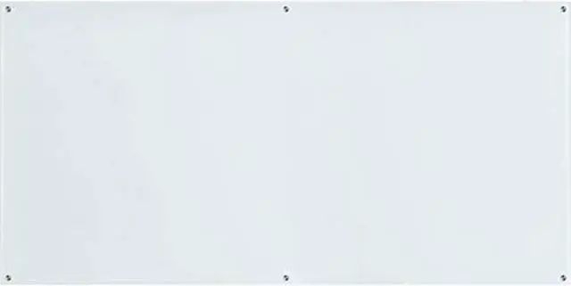 Alt view image 3 of 4 - Lorell Premium Glass Board - 96" (8 ft) Width x 48" (4 ft) Height - White Glass Surface - Rectangle - 1 Each