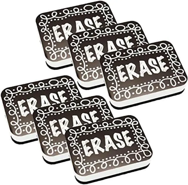 Main image of ashley productions magnetic whiteboard eraser, chalk loop, pack of 6