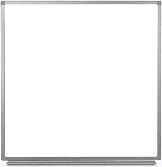 Alt view image 4 of 6 - Luxor 48 x 48 Wall-Mounted Magnetic Whiteboard