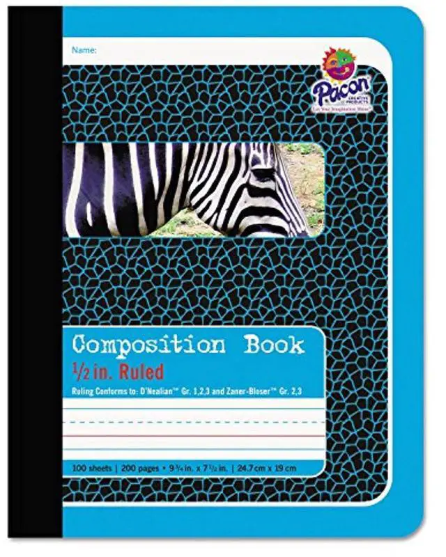 Alt view image 11 of 18 - Pacon 2425 Composition Book 100 Sheet - Ruled - 9.75" x 7.50" - 1 Each