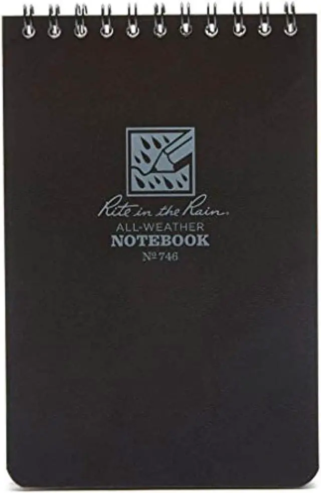 Alt view image 4 of 9 - RITE IN THE RAIN 746 All Weather Spiral Notebook,Uni,4in.x6in