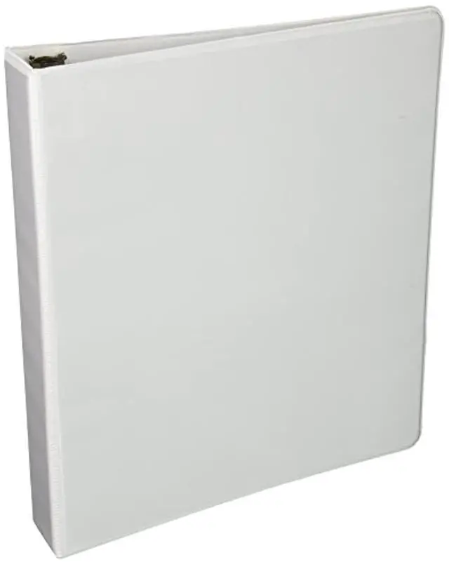 Alt view image 4 of 4 - Business Source View Binder w/ 2 Inside Pockets 1-1/2" Capacity White 09955