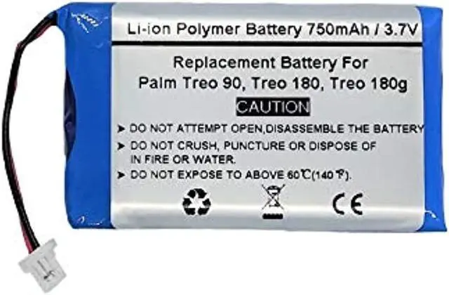 Alt view image 3 of 3 - 3.7V/750mAH Replacement Battery for Palm Treo 90, Treo 180, Treo 180g, Palm HND-14-0019-02