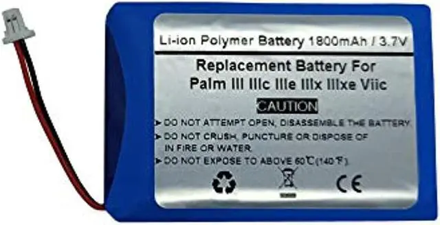 Alt view image 3 of 3 - 3.7V 1800mAH Replacement Battery for Palm III IIIc IIIe IIIx IIIxe Viic 170-0737
