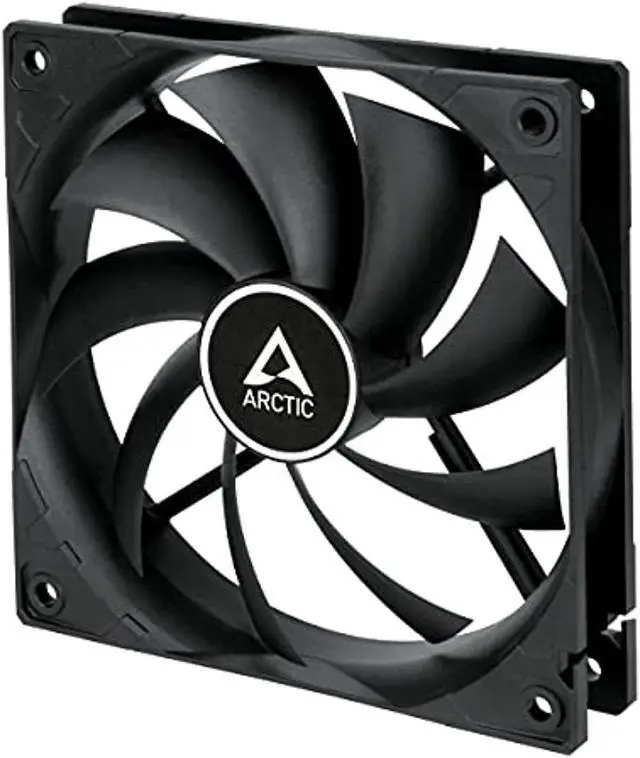 Main image of arctic f12 pwm pst - 120 mm pwm pst case fan with pwm sharing technology (pst), quiet motor, computer, fan speed: 230-1350 rpm - black