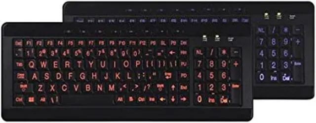 Alt view image 5 of 5 - AVS GEAR Full Size Multimedia USB LED Lighted Keyboard for Windows 2000 / XP / Vista / 7 / ME / NT