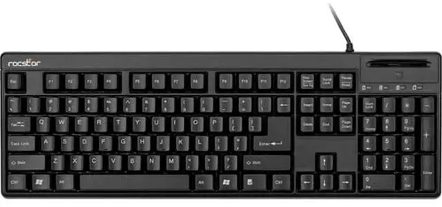 Alt view image 15 of 19 - Rocstor KS20T Keyboard with Smartcard Reader