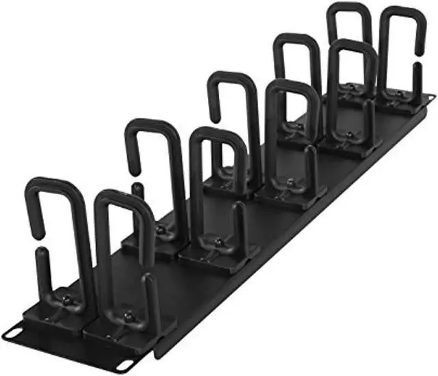 Alt view image 8 of 12 - CyberPower 2U Flexible Ring Cable Manager - Rack Cable Management Panel - 2U Rack Height - Cold Rolled Steel, Plastic