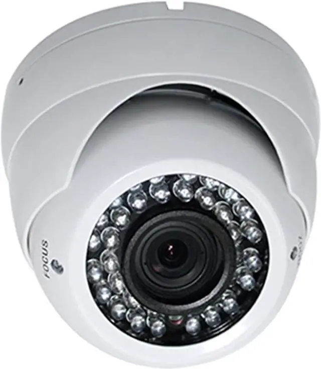 Alt view image 2 of 3 - spt ins-d1200w outdoor 3 axis ir dome camera, 1000tvl 2.8mm to 12mm varifocal lens, 36 pieces led (white)