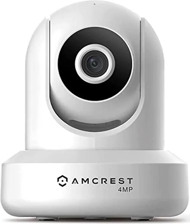 Alt view image 2 of 4 - Amcrest 4MP ProHD Indoor WiFi Camera, Security IP Camera with Pan/Tilt, Two-Way Audio, Night Vision, Remote Viewing, 2.4ghz, 4-Megapixel @30FPS, Wide 90° FOV, IP4M-1041W (White)