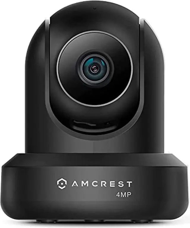 Alt view image 2 of 3 - Amcrest 4MP ProHD Indoor WiFi Camera, Security IP Camera with Pan/Tilt, Two-Way Audio, Night Vision, Remote Viewing, 2.4ghz, 4-Megapixel @30FPS, Wide 90° FOV, IP4M-1041B (Black)