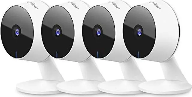 Alt view image 2 of 2 - laview security cameras 4pcs, home security camera indoor 1080p, wi-fi cameras for pet, motion detection, two-way audio, night vision, works with alexa, ios & android & web access