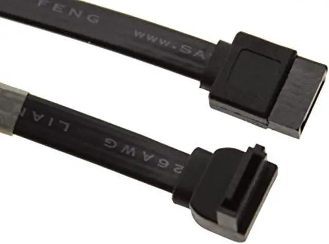 Main image of satacables 14" sata iii device cable straight to right angle (ss-035msr)
