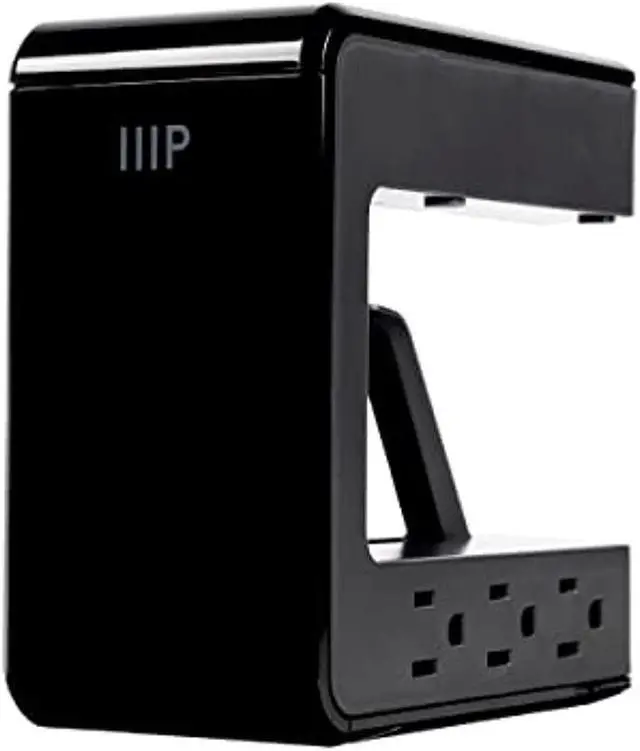 Main image of Monoprice Desk Mount C-Shaped Surge Protector, 6 Outlets with 2 USB Type-A and 1 USB Type-C Charging Ports - Workstream Collection