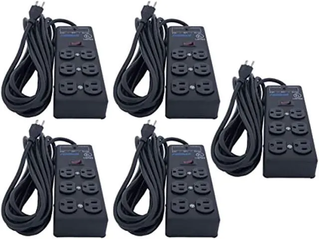 Alt view image 5 of 5 - Furman SS6B 6 Plug Surge Protector (5 -PACK)