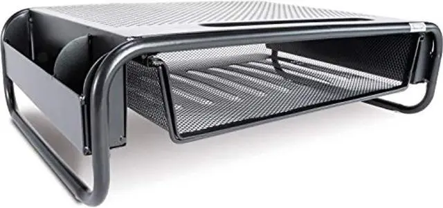 Alt view image 9 of 15 - Allsop 32166 Metal Art Organizer 5 Monitor Stand, Black