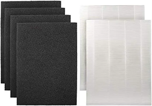 Alt view image 5 of 6 - 2 HEPA and 4 Carbon Replacement Filter set for Coway AP-1216L Tower Air Purifier, AP-1216-FP