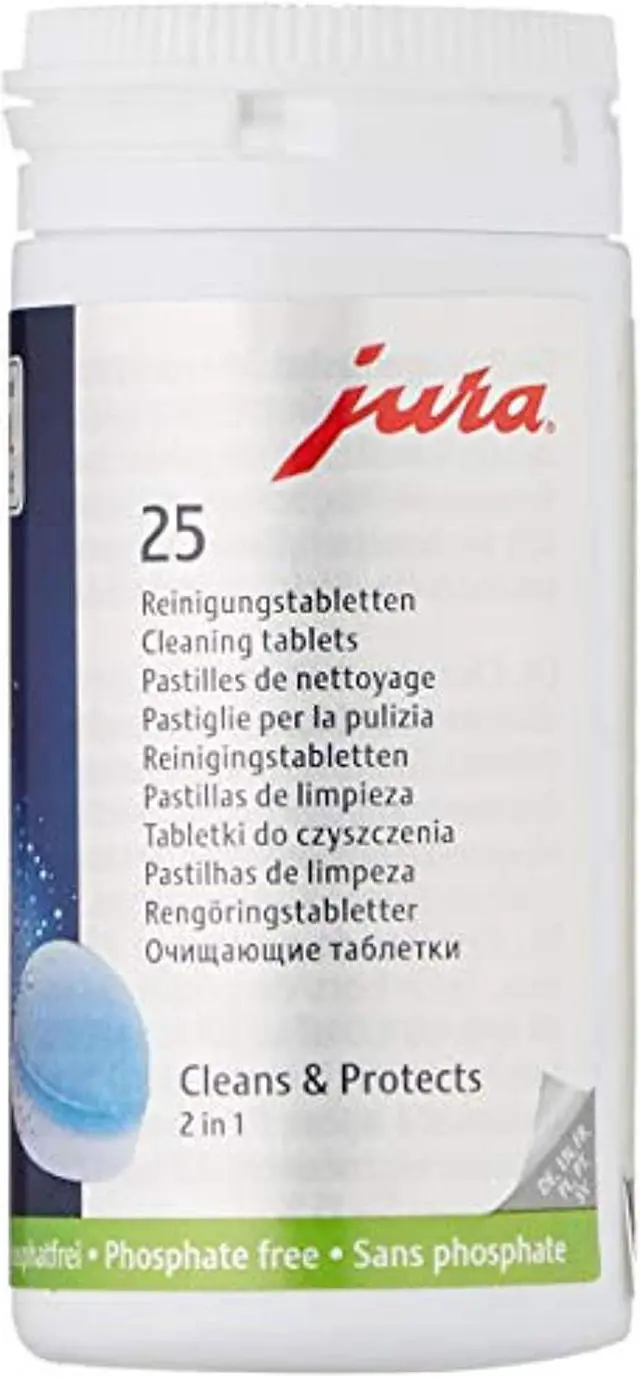 Main image of jura 2-phase cleaning tablets for fully automatic coffee machines, 25 count