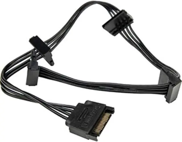 Alt view image 11 of 11 - Rocstor Splitter Cord - for Hard Drive, Solid State Drive, Optical Drive - Black