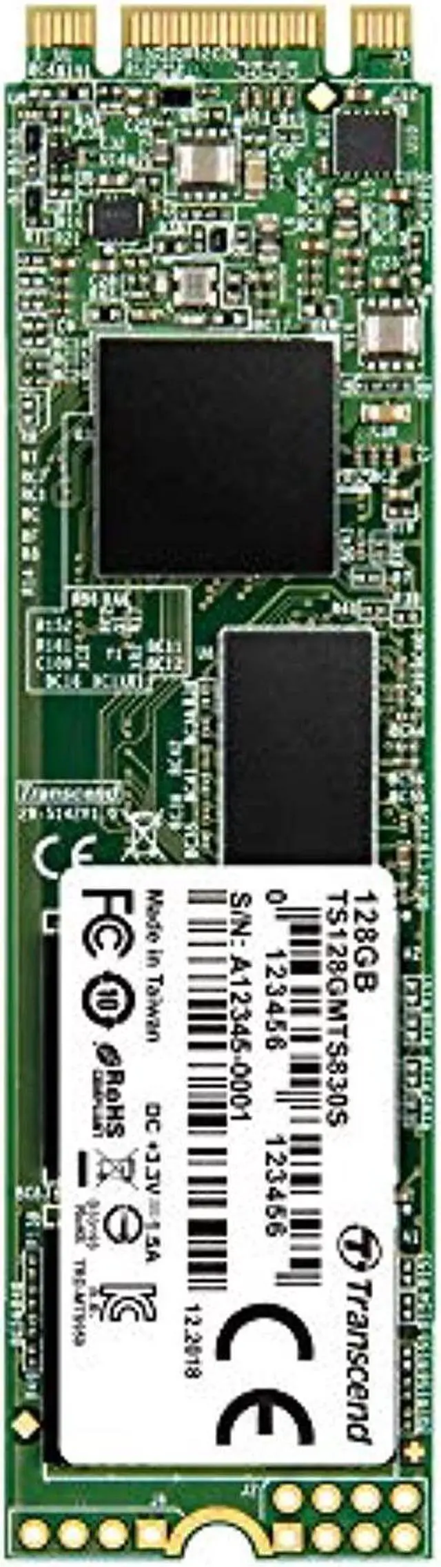 Alt view image 9 of 9 - Transcend 830S 128 GB Solid State Drive - SATA (SATA/600) - Internal - M.2 2280