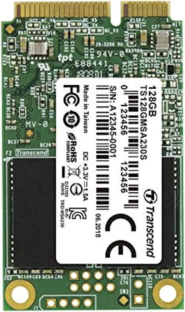 Alt view image 6 of 8 - *128GB MSATA SSD SATA3 3D TLC