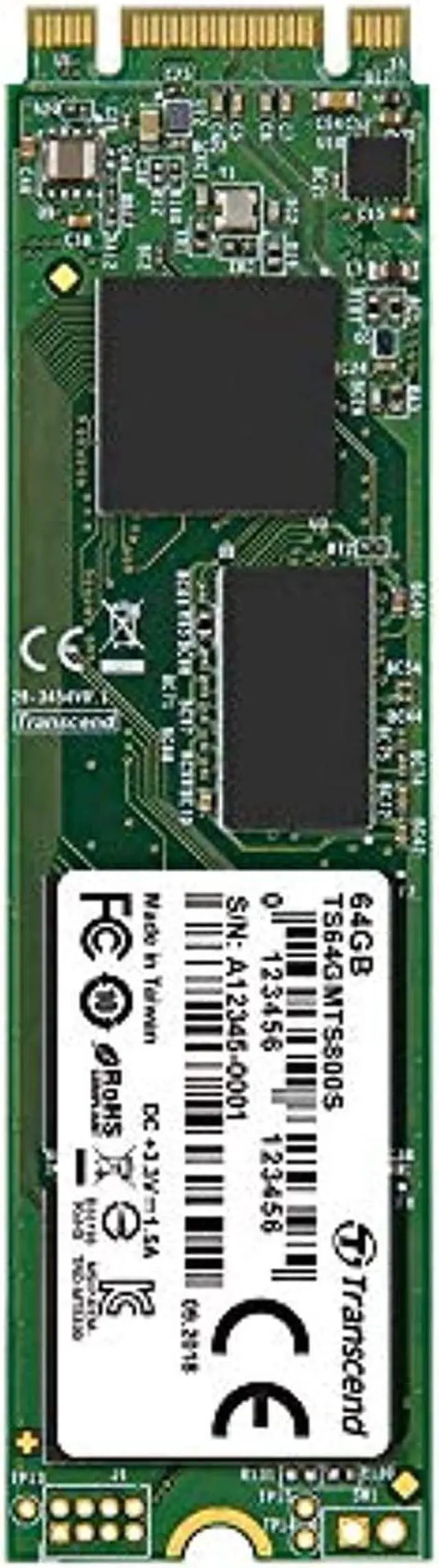 Alt view image 11 of 12 - Transcend TS64GMTS800S 64Gb Ssd Sata M.2 2280 Mlc