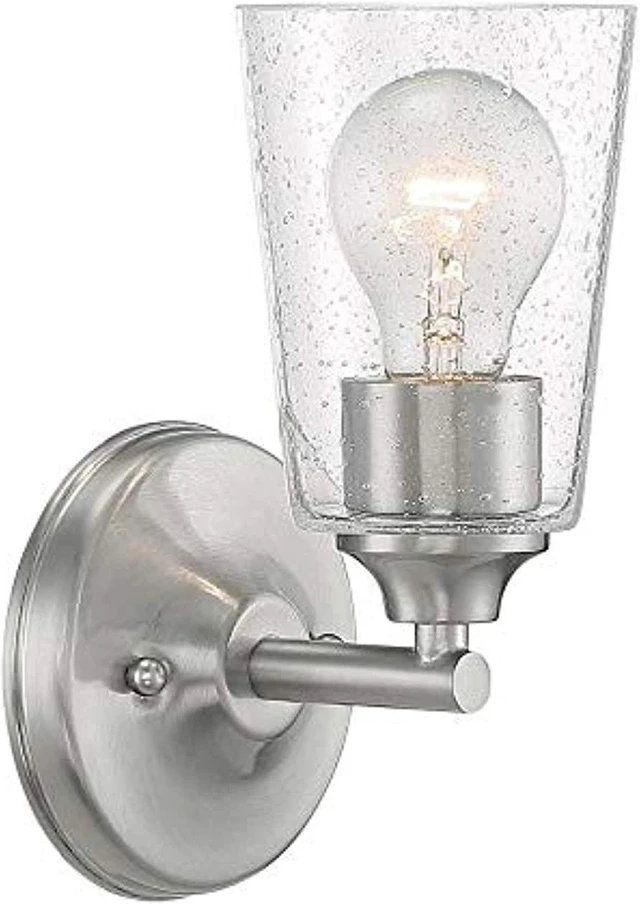 Alt view image 5 of 5 - NUVO 60/7181 Fixture, Vanity, 1-Light, Incandescent, 60W, 120V, A19, Medium
