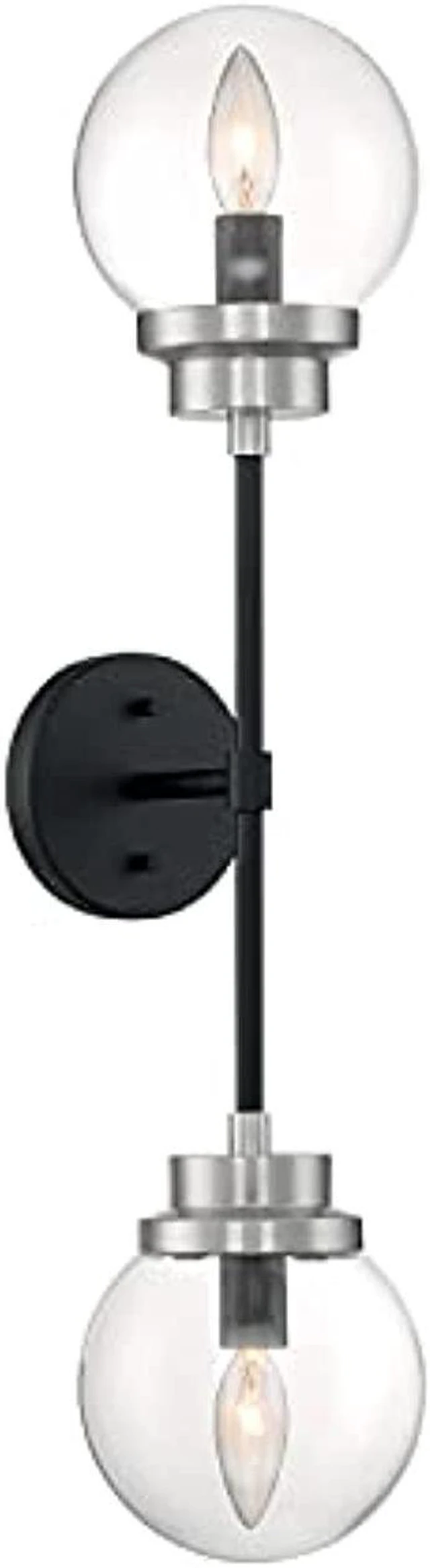 Alt view image 5 of 5 - NUVO 60/7132 Fixture, Indr Sconce, 2-Lght, Incandescent, 60W, 120V, B10,
