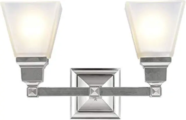 Alt view image 3 of 4 - Livex Lighting Mission Bath Light in Brushed Nickel - 1032-91