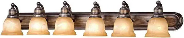 Alt view image 8 of 9 - VAXCEL LS-VLD106PZ Lasalle 6L Vanity Bronze