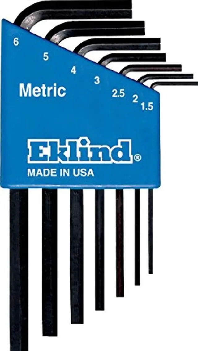 Alt view image 9 of 9 - Eklind Tool 269-10507 7Pc. Metric L-Wrench Hexkey Set Short Arm