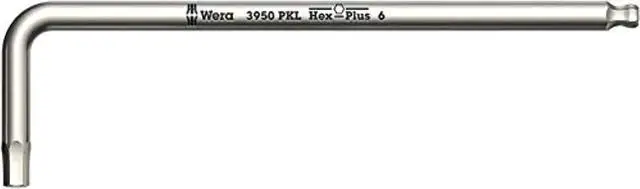 Main image of wera - 5022705001 3950 pkl stainless long arm ballpoint 5.0mm hex key