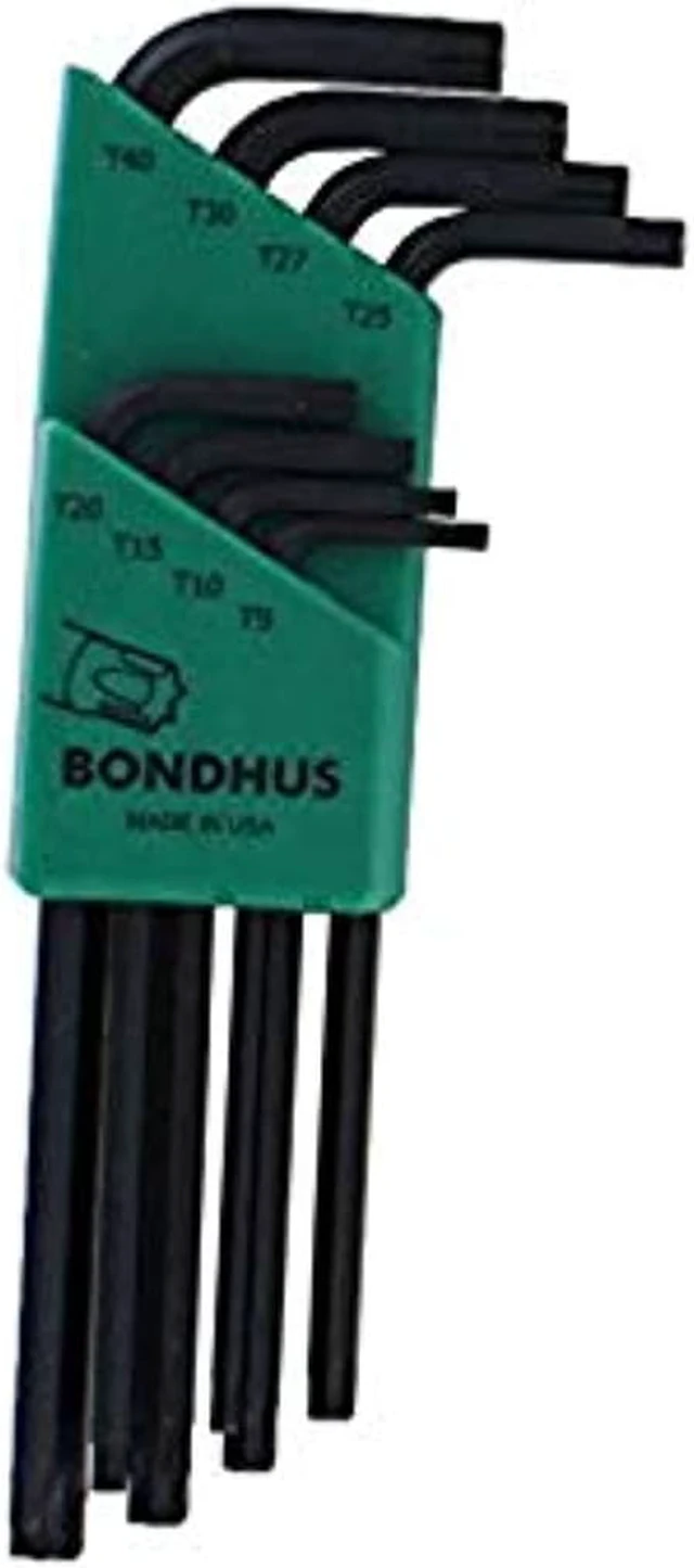 Alt view image 5 of 7 - Bondhus 31834 8-Piece Star Tipped L-Shaped Torx Wrench Set