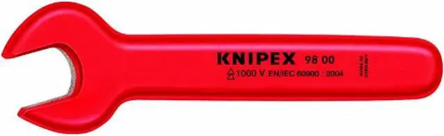 Alt view image 3 of 5 - Knipex 98-00-22 Insulated Open End Wrench 22 mm