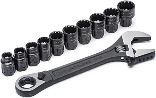 Alt view image 11 of 13 - Crescent CPTAW8 Pass-Thru Adjustable Wrench Set