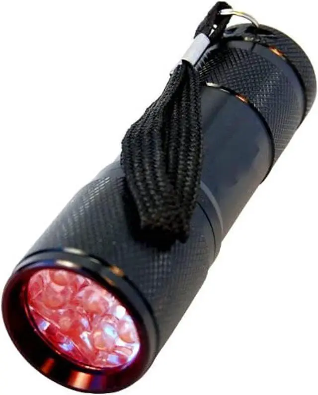 Alt view image 9 of 9 - HQRP 9 LEDs Pocket Red Light Flashlight for Viewing Star Maps / Nighttime Activities + HQRP UV Meter