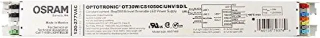 Alt view image 2 of 4 - Optotronic OT30W/CS1050C/UNV/SD/L Dimmable LED Power Supply 120/277V