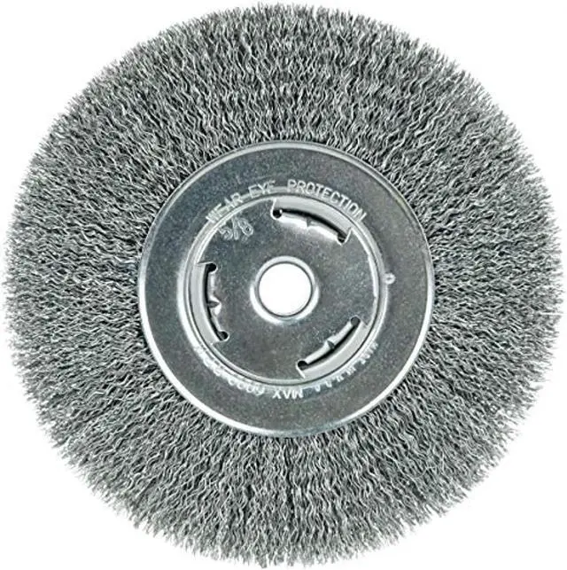 Alt view image 4 of 5 - WEILER 93491 Crimped Wire Wheel Wire Brush, Arbor, 7"