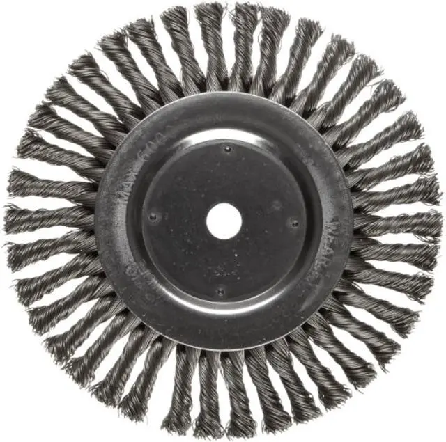 Alt view image 4 of 5 - WEILER 94022 Twist Wire Wheel Wire Brush, Arbor, 8"