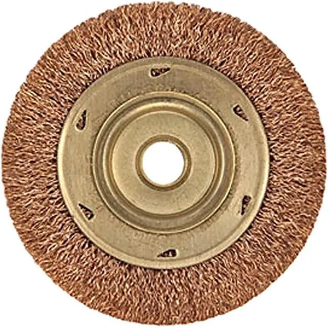 Alt view image 4 of 4 - AMPCO SAFETY TOOLS WB-44A Crimped Wire Wheel Wire Brush, 6", 1" W