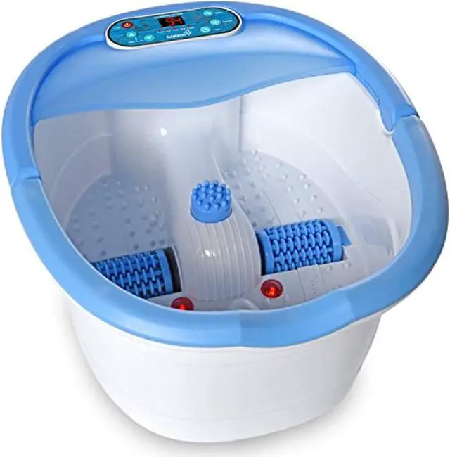 Alt view image 14 of 14 - Ivation Multifunction Foot Spa – Heated Bath with Vibration, Rollers, Bubble Massage & Aromatherapy – Digital Temperature Control LED Display - Includes 3 Pedicure Attachments