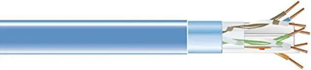 Alt view image 7 of 9 - BlackBox Network Services EVNSL0611A-1000 1000ft Bulk Cat6 Blue Plenum Cabl Solid Shielded Cable 400mhz