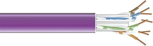 Alt view image 10 of 11 - GIGATRUE 550 Cat6 Bulk 1000 FT, PVC Violet