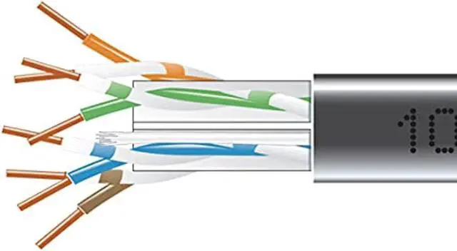 Alt view image 5 of 9 - Black Box EYN881B-PB-1000 CAT6 550-MHz Solid Bulk Cable - Unshielded, Plenum, Black, 1000 ft. Pull Box