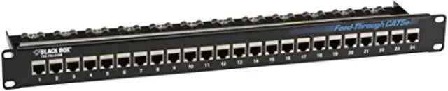 Alt view image 5 of 8 - BLACK BOX JPM804A-R2 PTCH PNL CAT5E FD-THR 1U SHIELDED 24PT