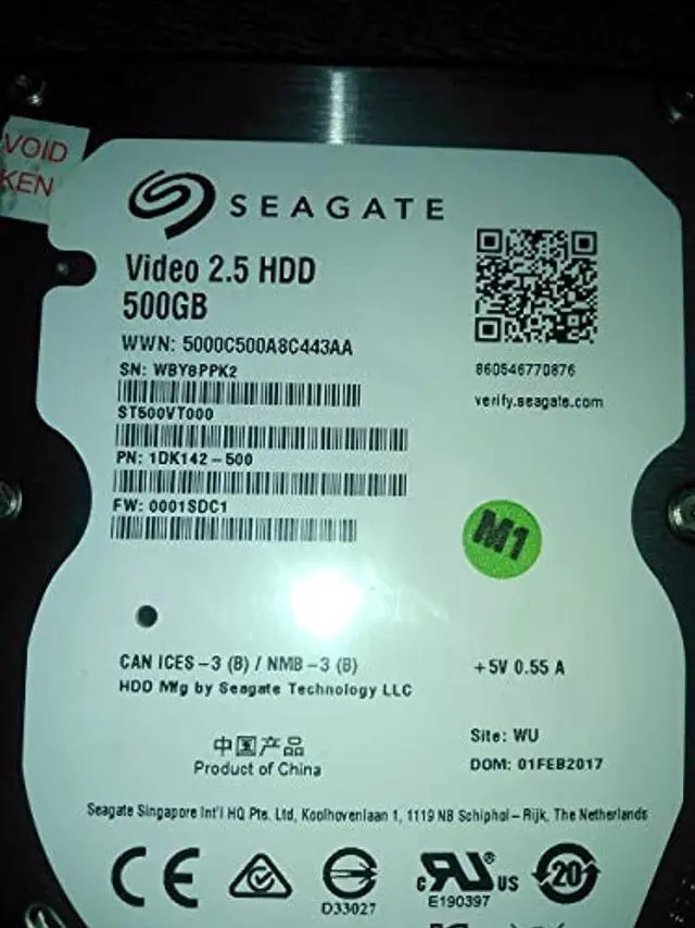 Alt view image 6 of 9 - SEAGATE - DESKTOP SINGLE ST500VT000 500GB VIDEO 2.5 HDD SATA 5400