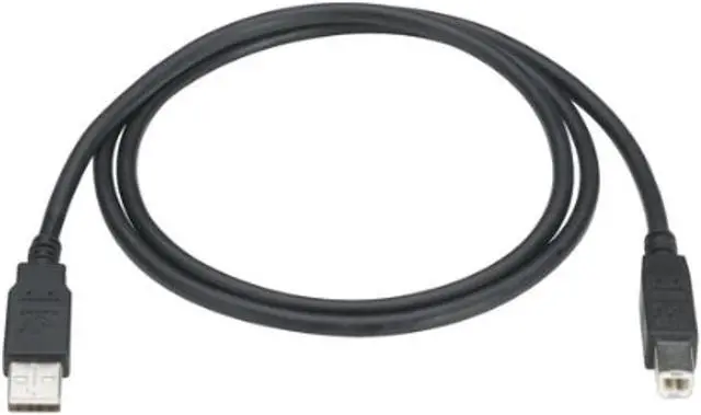 Alt view image 3 of 6 - Black Box USB05-0010 USB 2.0 Cable - Type A Male to Type B Male, Black, 10 ft.